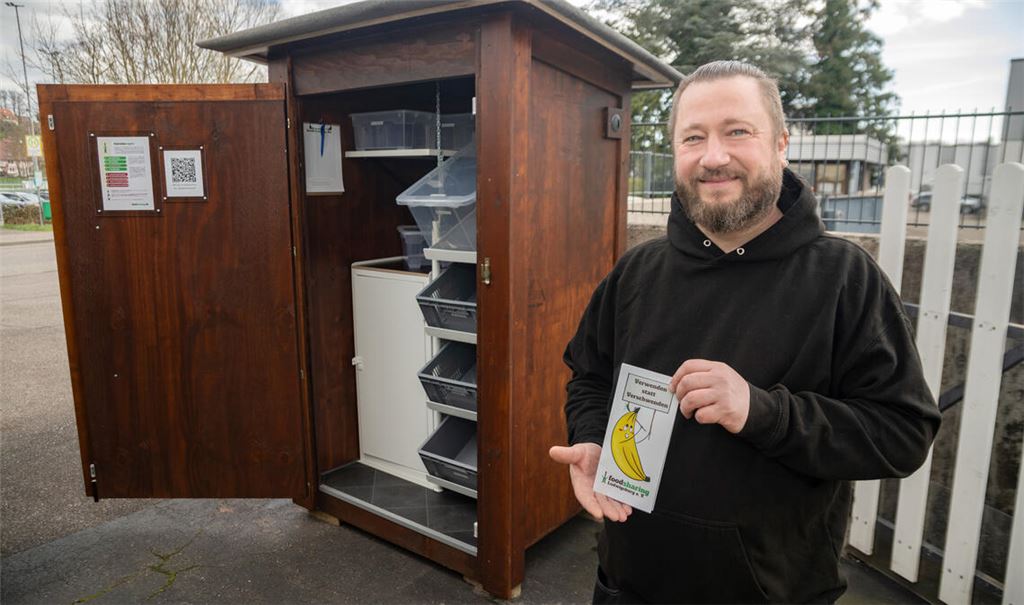 Andreas Scheffelmeier ist Initiator des Foodsharing-Projekts in Lomersheim. Foto: Fotomoment