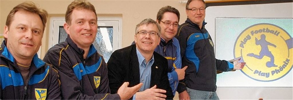 Andreas Schiffner, Martin Aichele, Harry Aichele, Thomas Werner und Bernd Common (v.li.) haben an dem neuen Konzept mitgearbeitet, sogar ein Logo wurde dafür entworfen. Foto: Fotomoment