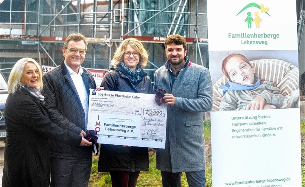 Lebensweg: Firma IMO spendet 10000 Euro