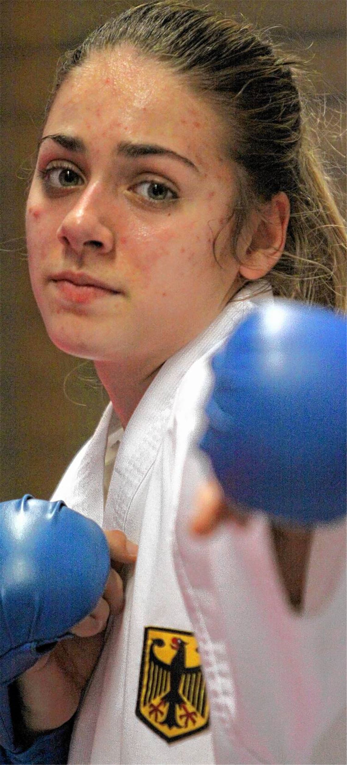 Anna Miggos nimmt das Abenteuer Europameisterschaft scheinbar gelassen in Angriff. Foto: Eigner