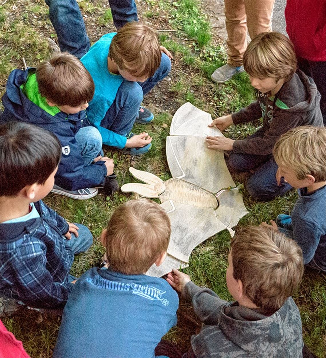 Annäherung an die Fledermaus: In Theorie und Praxis gibt es für die Teilnehmer der Entdeckungstour rund um das Maulbronner Kloster viel zu lernen.