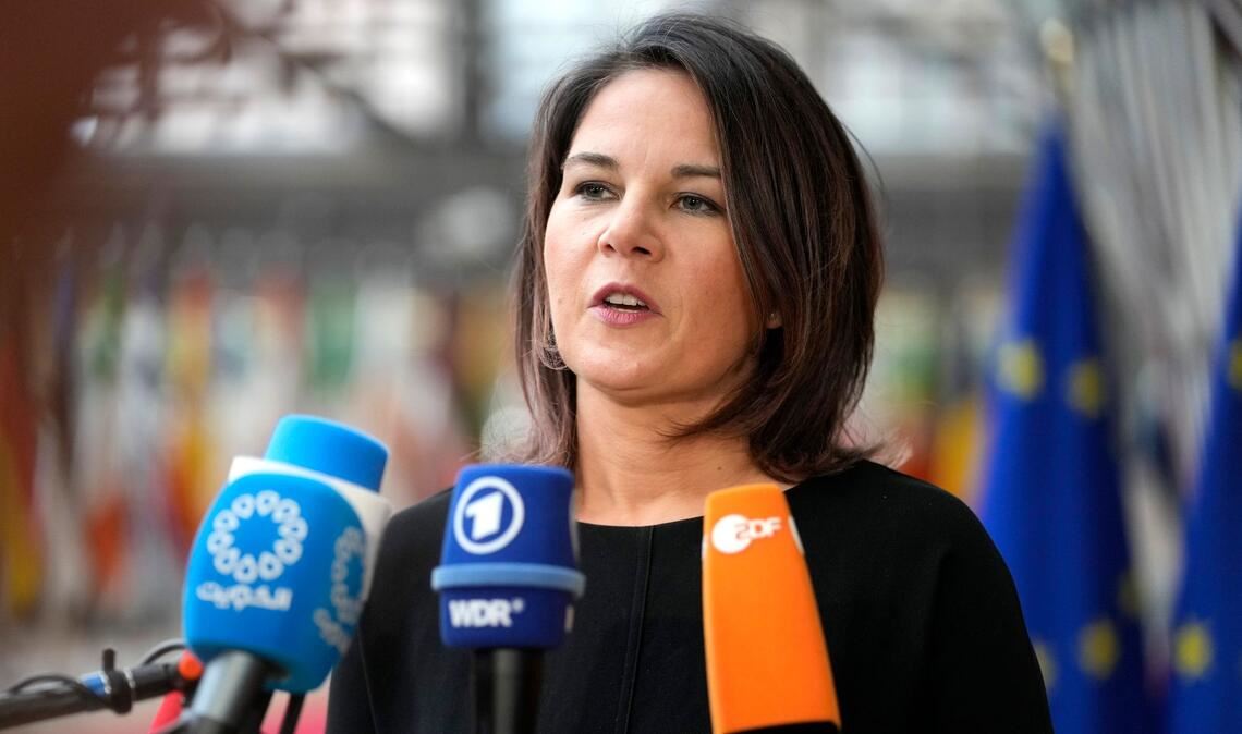 Annalena Baerbock ist zu einem Treffen der EU-Außenminister nach Brüssel gereist.