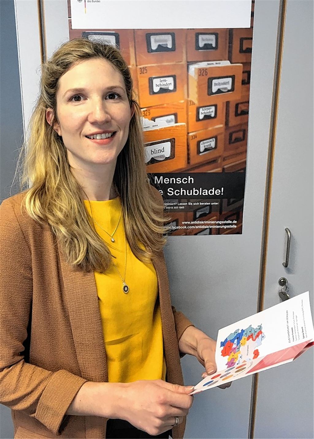 Anne Marie Rouvière-Petruzzi ist Ansprechpartnerin für Menschen mit Behinderung, aber auch für Behörden, Kommunen und andere, die sich mit dem Thema Inklusion beschäftigen.privat