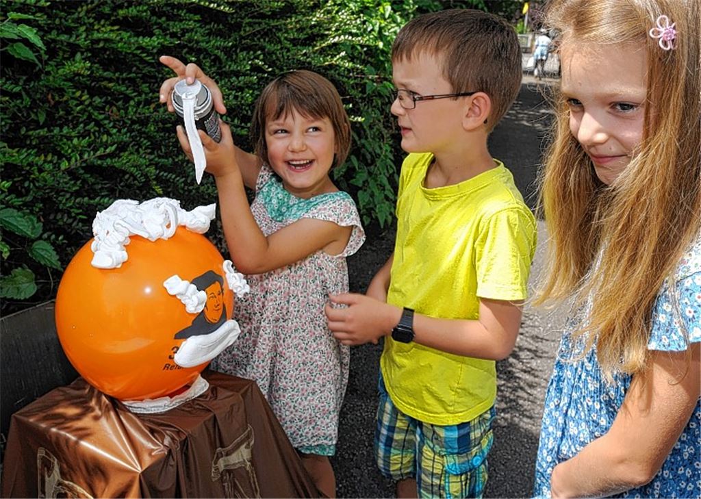 Luther-Rallye beim Gemeindefest