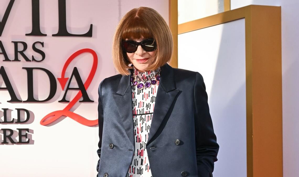 Anne Wintour, die über Jahrzehnte die US-Vogue als Chefredakteurin prägte, bei der Premiere in Manhattan.