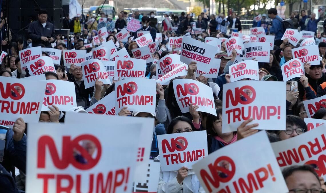 Anti-Trump-Demo in Südkorea