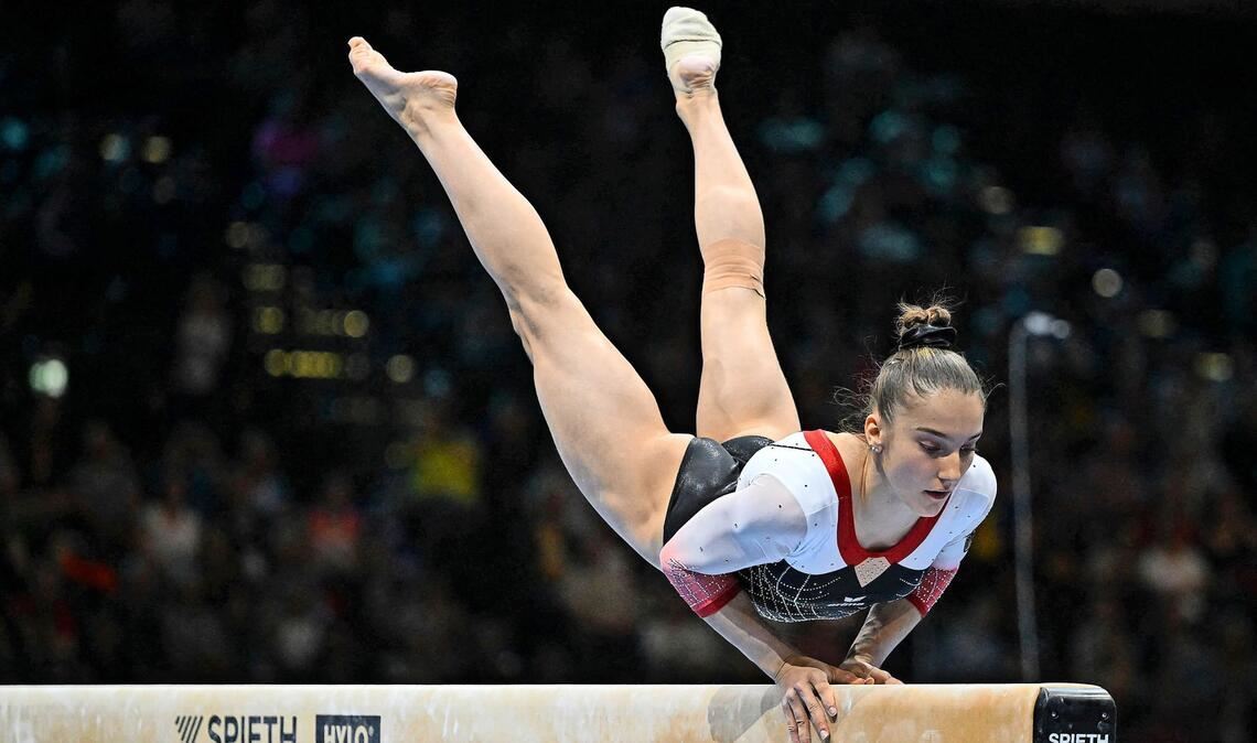 Arbeitet nach einer Knieverletzung an ihrem Comeback: Turnerin Helen Kevric.