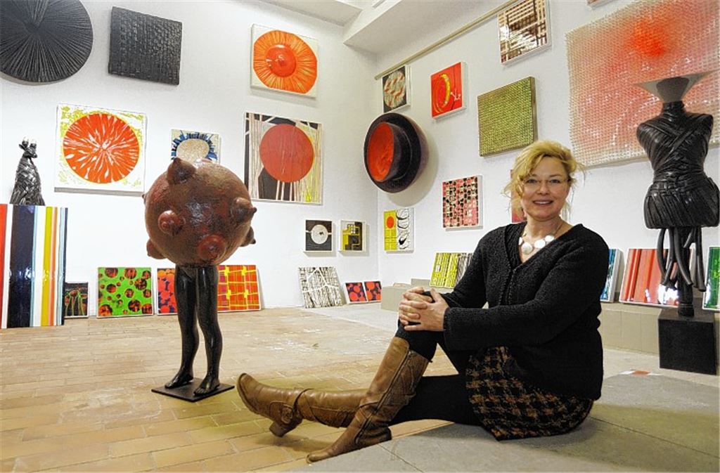 Ariane Koch ist vom Schloss Mühlhausen in ihre Galerie in Roßwag umgezogen.