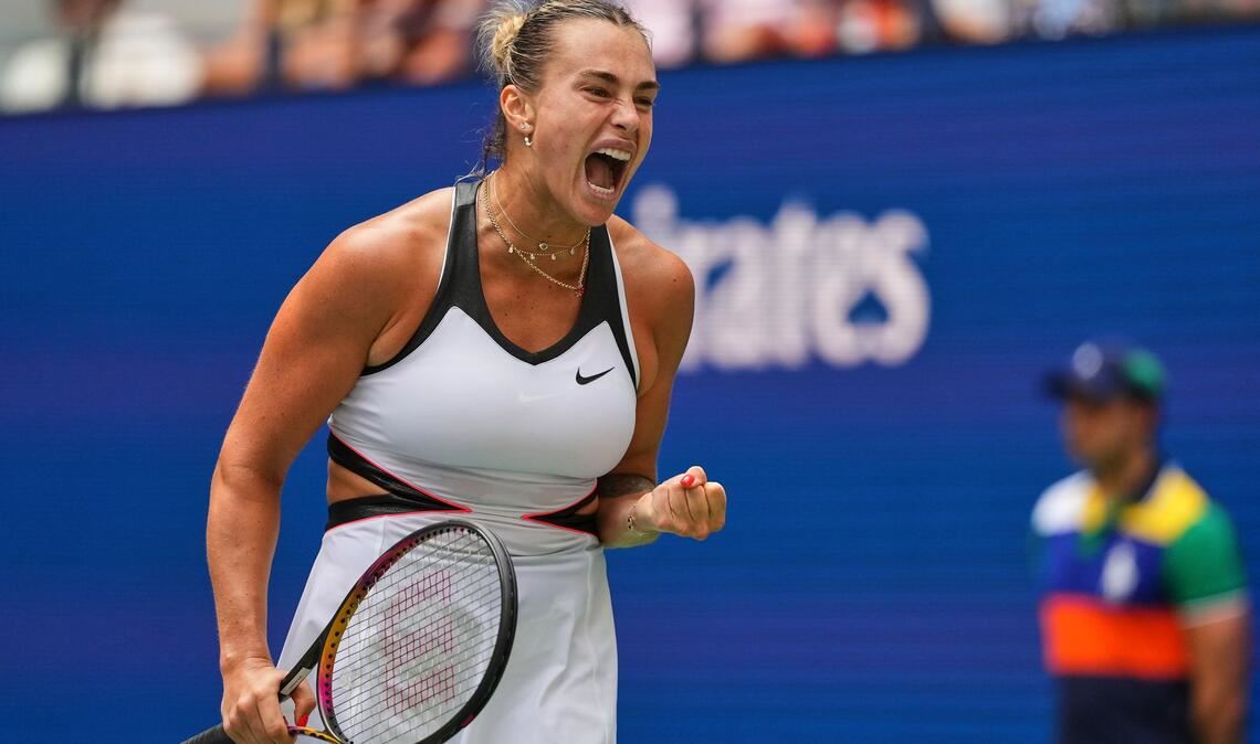 Mit "Gänsehaut": Topfavoritin Sabalenka bei US Open weiter Aryna Sabalenka schaffte nach Problemen im ersten Satz am Ende souverän den Zweitrunden-Einzug.