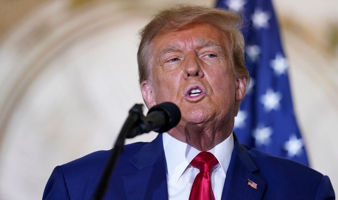 Auch Donald Trump geht ins Rennen für die Präsidentschaftswahl 2024.