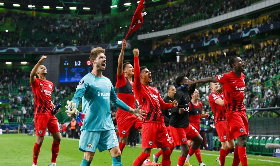 Auch Eintracht Frankfurt überwintert in der Champions League.