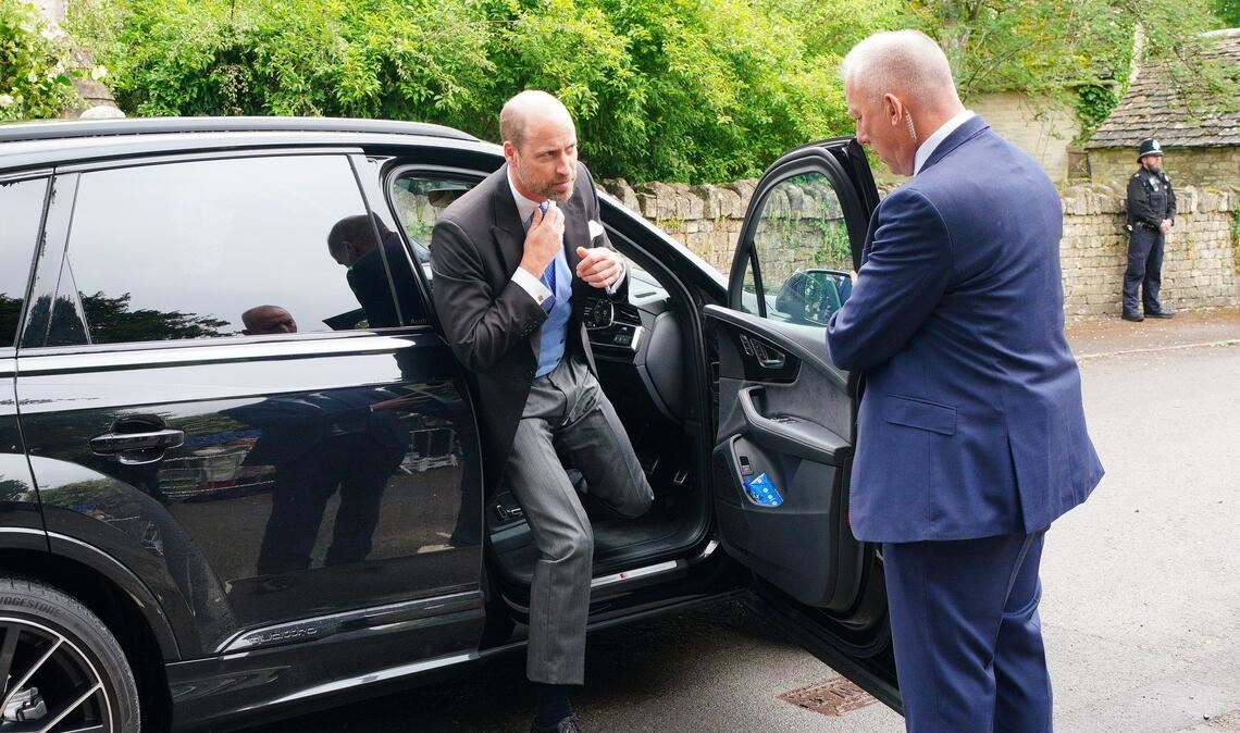 Auch Prinz William und seine Frau, Prinzessin Kate, nahmen an der Zeremonie teil.