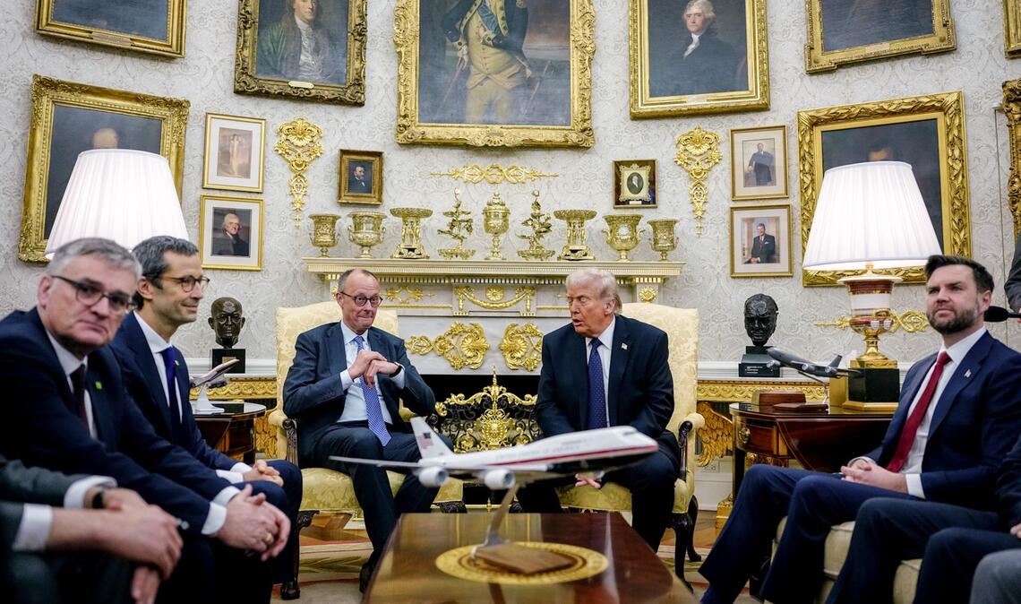 Auch Vizepräsident JD Vance war im Oval Office wieder dabei,