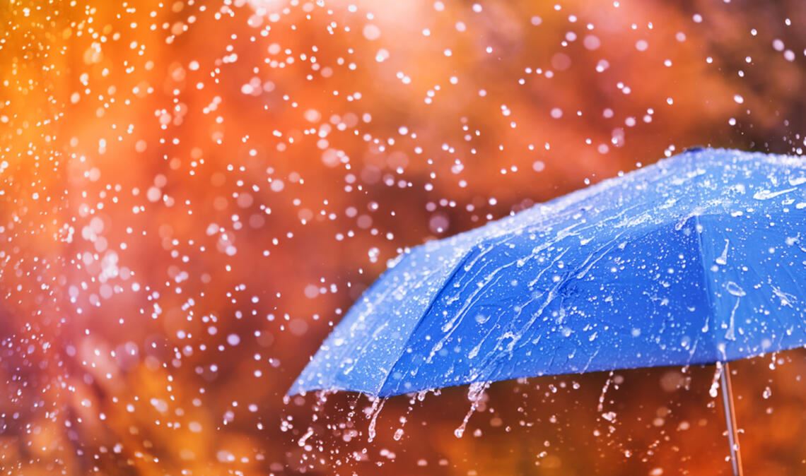 Auch am Montag hält der Regen an.