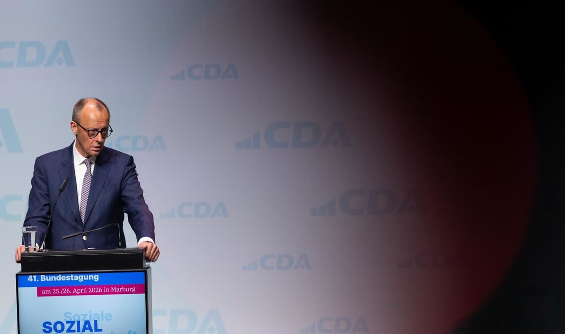 Auch an den Koalitionspartner wendet sich der Kanzler bei der CDA-Tagung.