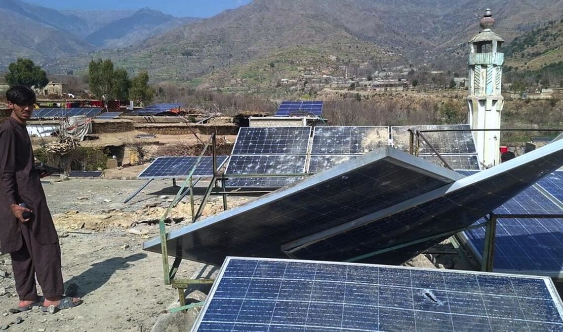 Auch auf pakistanischer Seite gab es Schäden nach Gefechten zwischen afghanischen und pakistanischen Truppen.