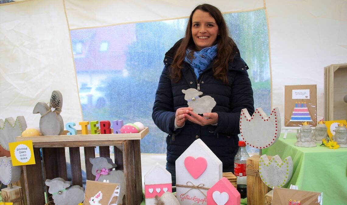 Auch aus Beton lassen sich Oster-Kunstwerke machen. Foto: Filitz