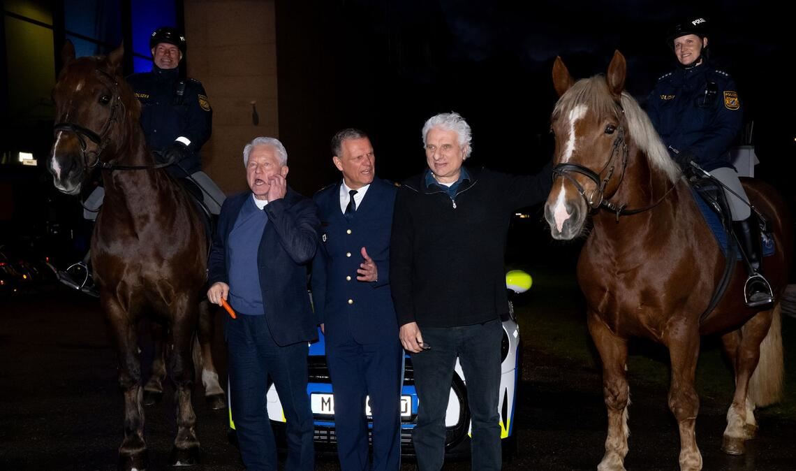 Auch der Münchner Polizeipräsident verabschiedete die Fernseh-Kommissare.
