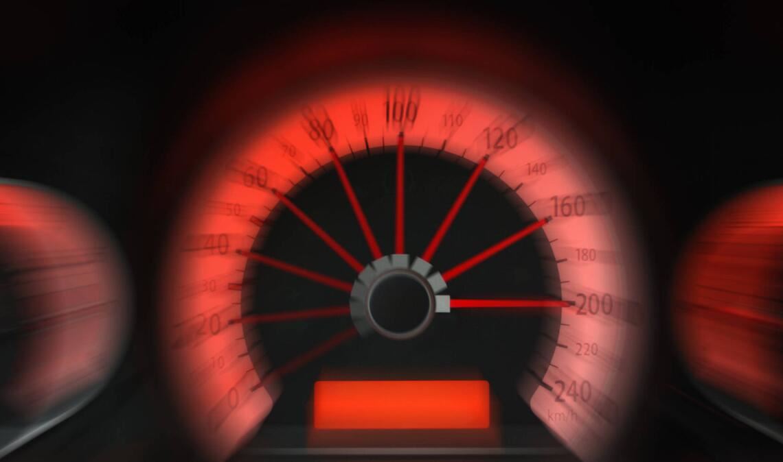Auch der Tacho hat eine Toleranz.
