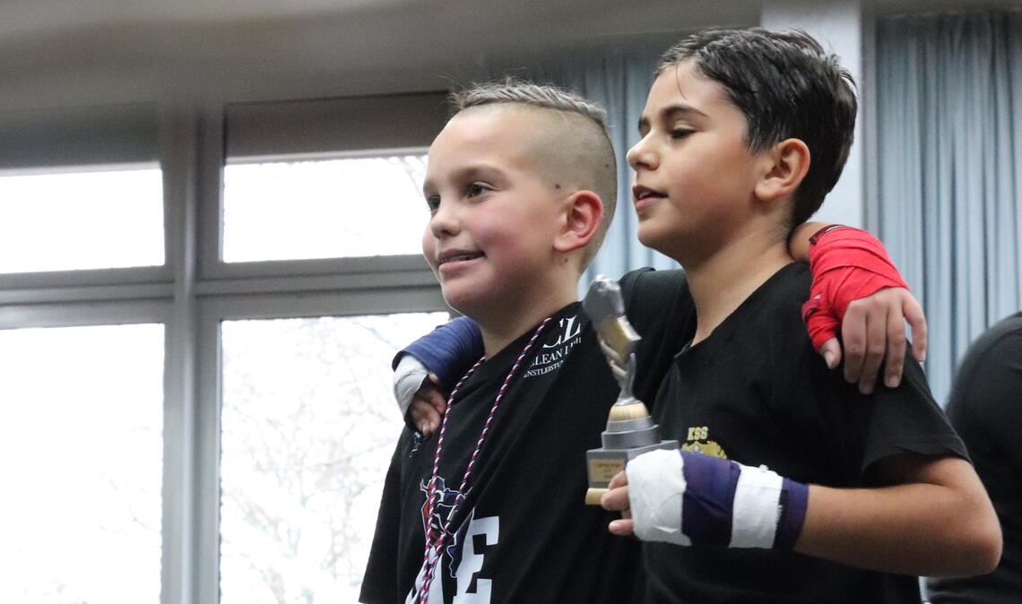 Auch die Kleinen kommen bei der Fight Night groß raus.