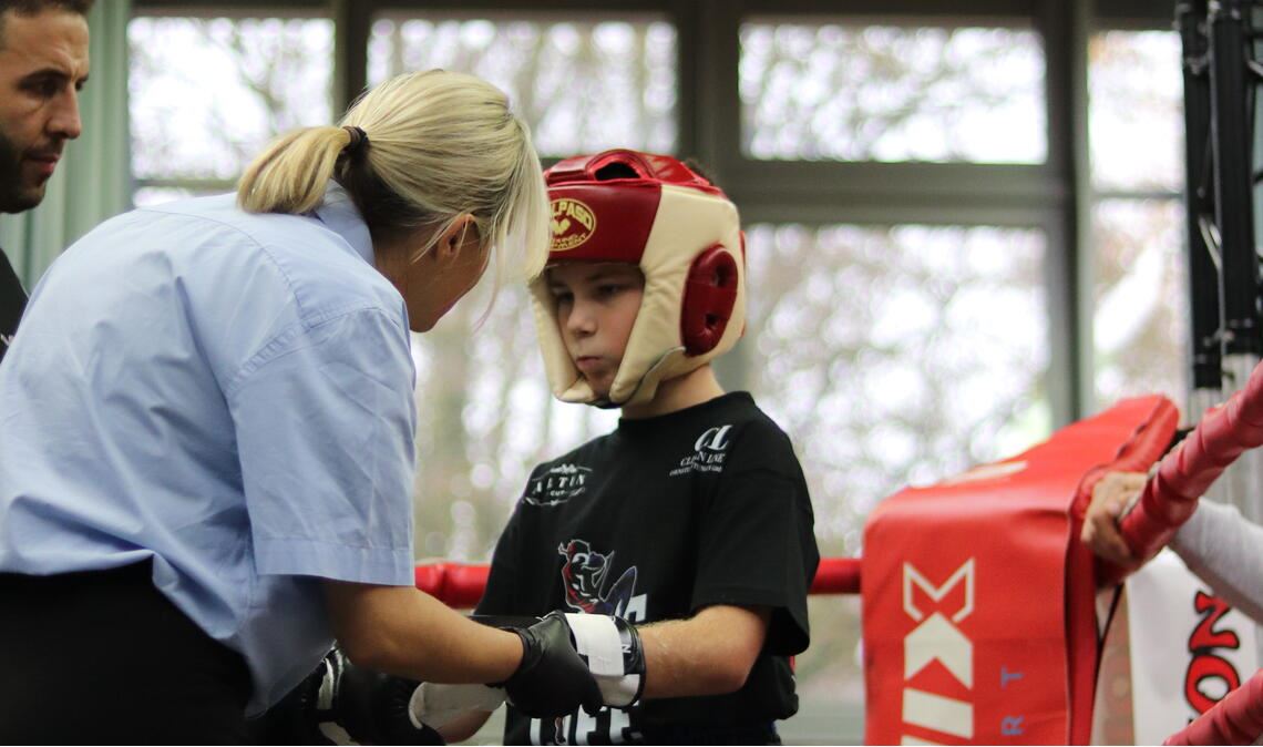 Auch die Kleinen kommen bei der Fight Night groß raus.