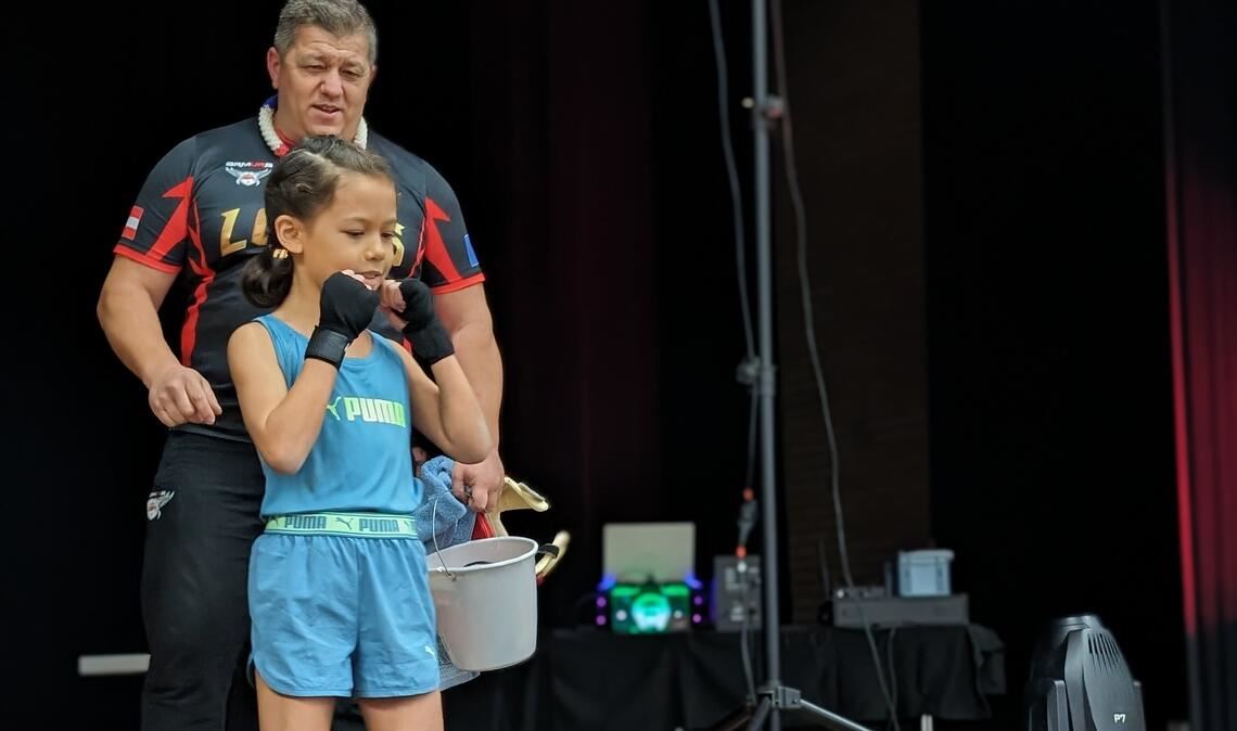 Auch die Kleinen kommen bei der Fight Night groß raus.