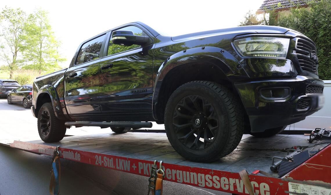 Auch dieses Auto wurde beschlagnahmt.