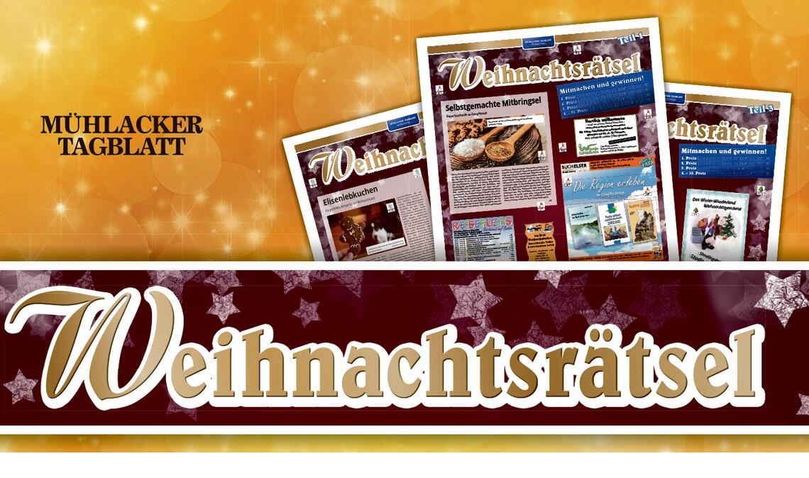 Auch dieses Jahr haben Mühlacker Tagblatt und Rundschau ein Weihnachtsgewinnspiel ausgelobt. Grafik: MT-Technik