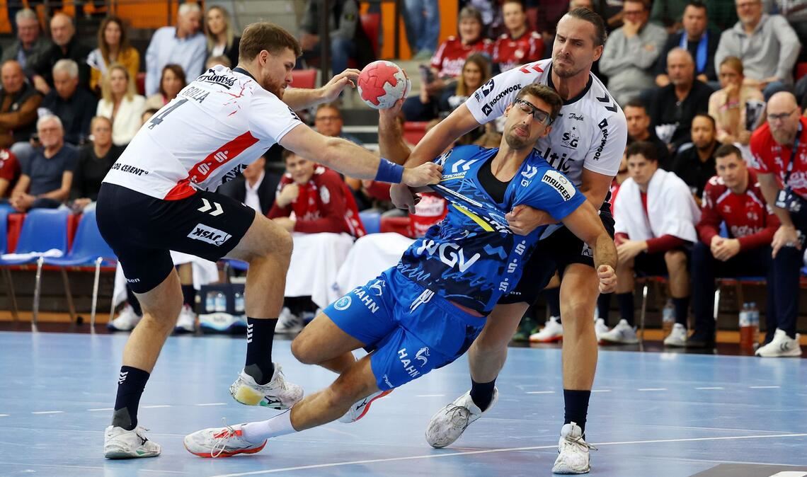 Auch für  Antonio Serradilla gab es kein Durchkommen gegen die SG-Abwehr – der Spanier erwischte eine schlechten Tag.