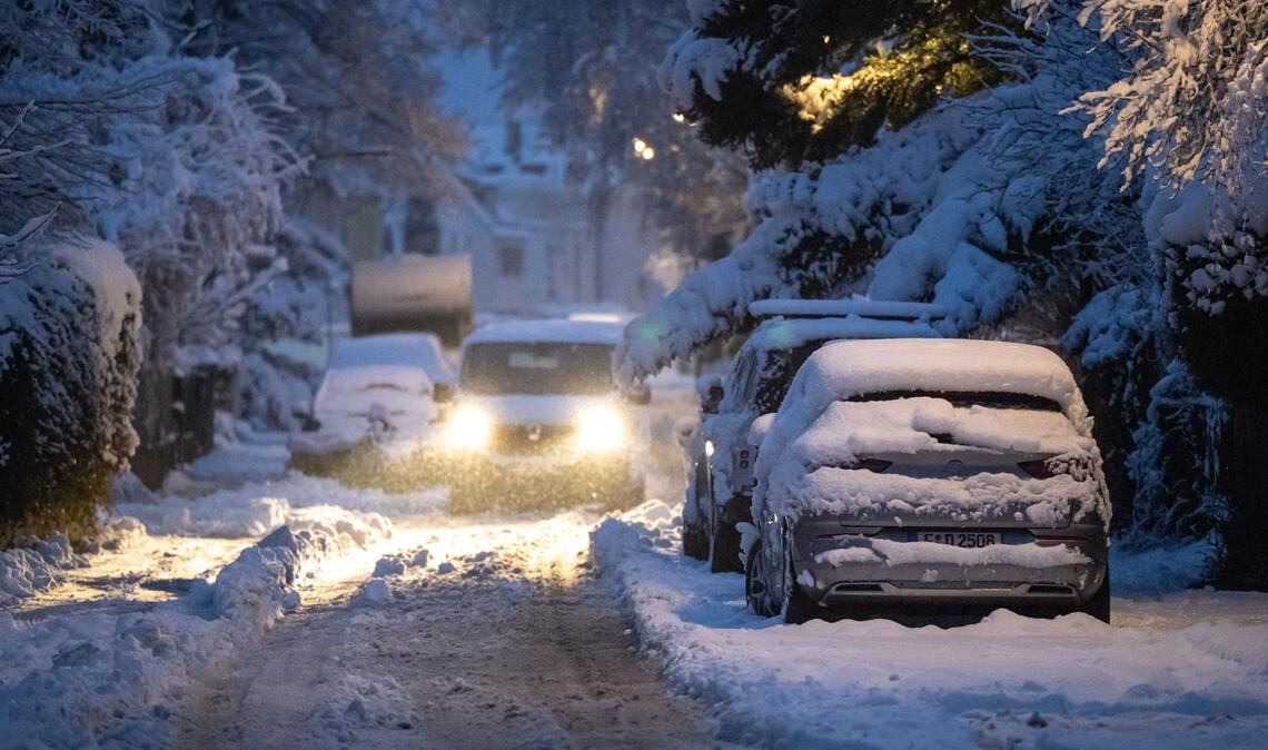 Auch in Bayern - wie hier in München - hat es stark geschneit.