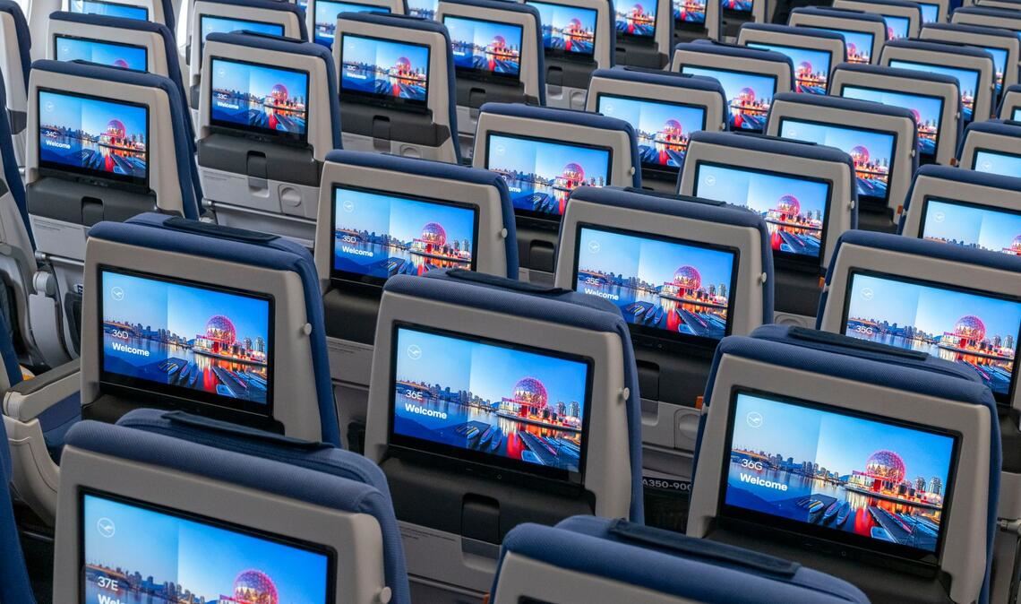 Auch in der Eco-Klasse ändert sich an Bord von Lufthansa-Jets einiges.