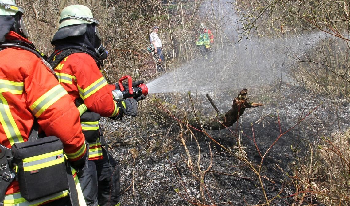 Auch in der Region flammen hin und wieder Waldbrände auf. Die Gefahr dürfte angesichts der Trockenschäden im Wald und längeren Hitzephasen eher größer werden. Symbolfoto: Archiv