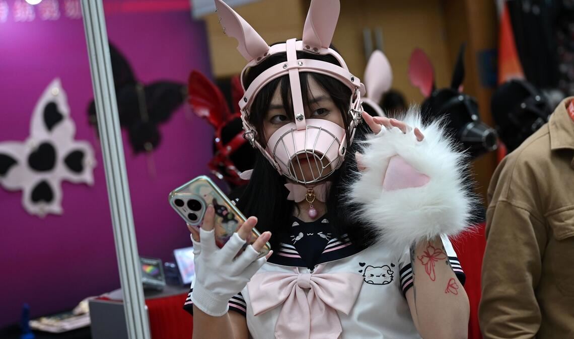 Auch niedliche Masken und Kostüme waren bei der Messe vertreten.