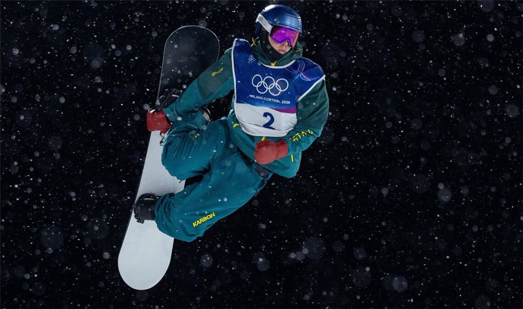 Auf Höhenflug: Scotty James bei den Olympischen Spielen.