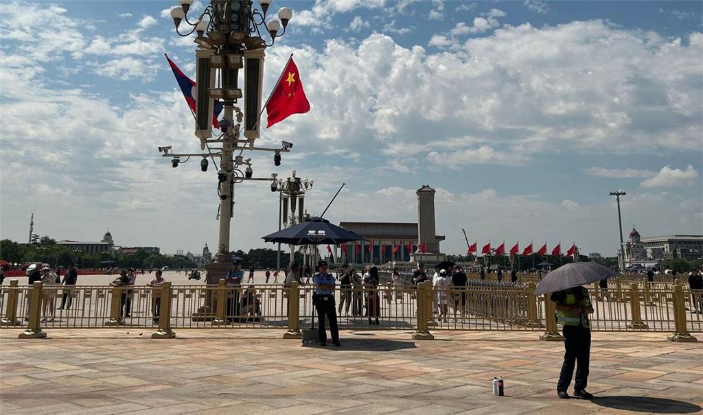 Auf dem Tian'anmen-Platz herrschte zum Gedenktag Normalität.