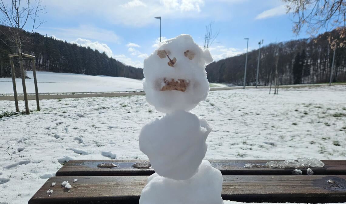 Auf der Alb lagen einige Zentimeter Pulverschnee.