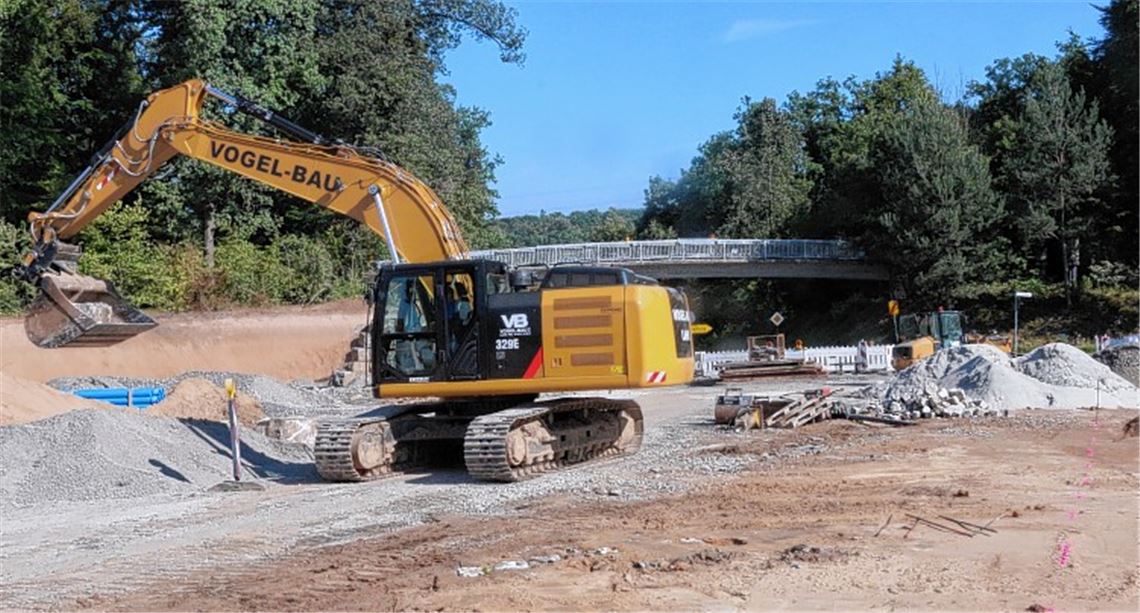 Ende April 2018 soll der Kreisel fertig sein