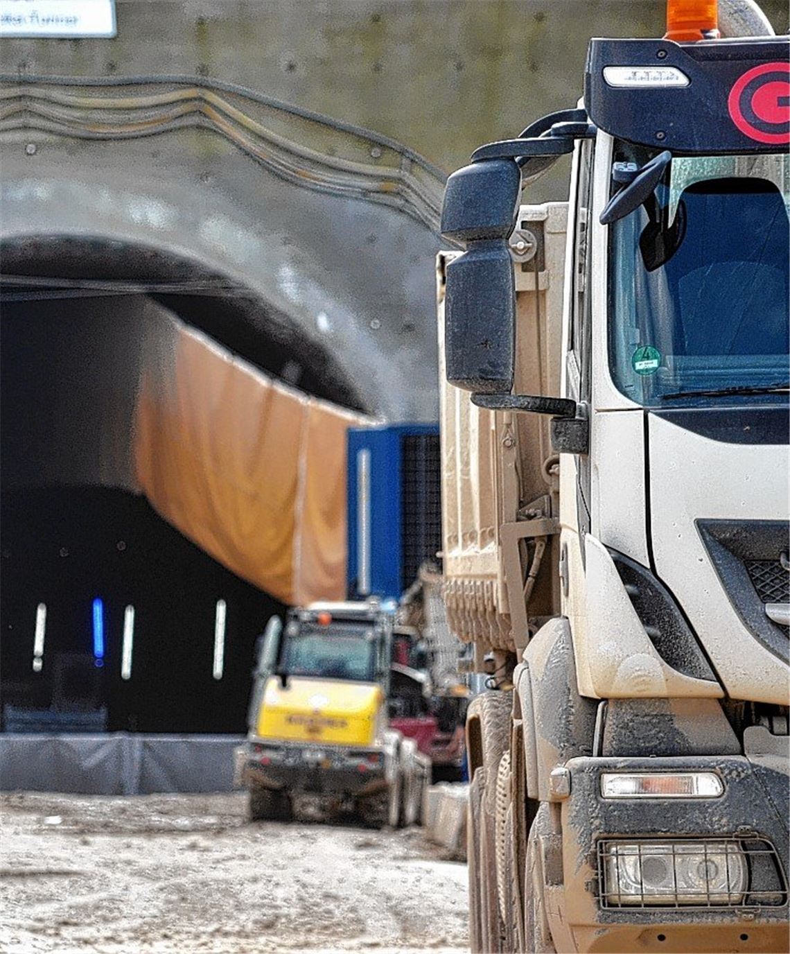 Corona-Krise legt Tunnelbaustelle lahm