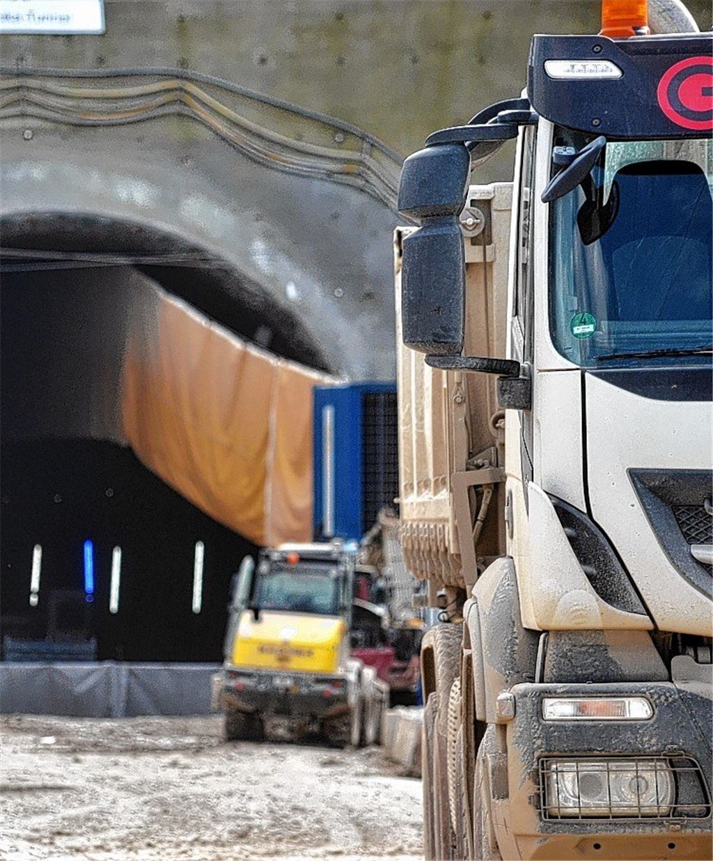 Corona-Krise legt Tunnelbaustelle lahm