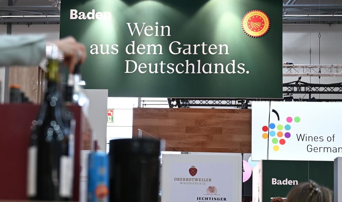 Auf der Weinmesse Prowein werden viele Weine vorgestellt.