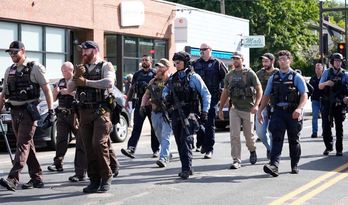US-Staatsanwalt: Tatverdächtige Person voll geballtem Hass Auf einem Gewehr des Täters soll nach Regierungsangaben "Tötet Donald Trump" gestanden haben.
