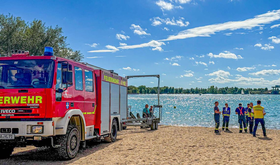 Aufregung herrscht kurzzeitig am Epplesee, der auch für Badegäste aus dem Enzkreis ein beliebtes Ziel ist. Foto: Einsatz-Report 24