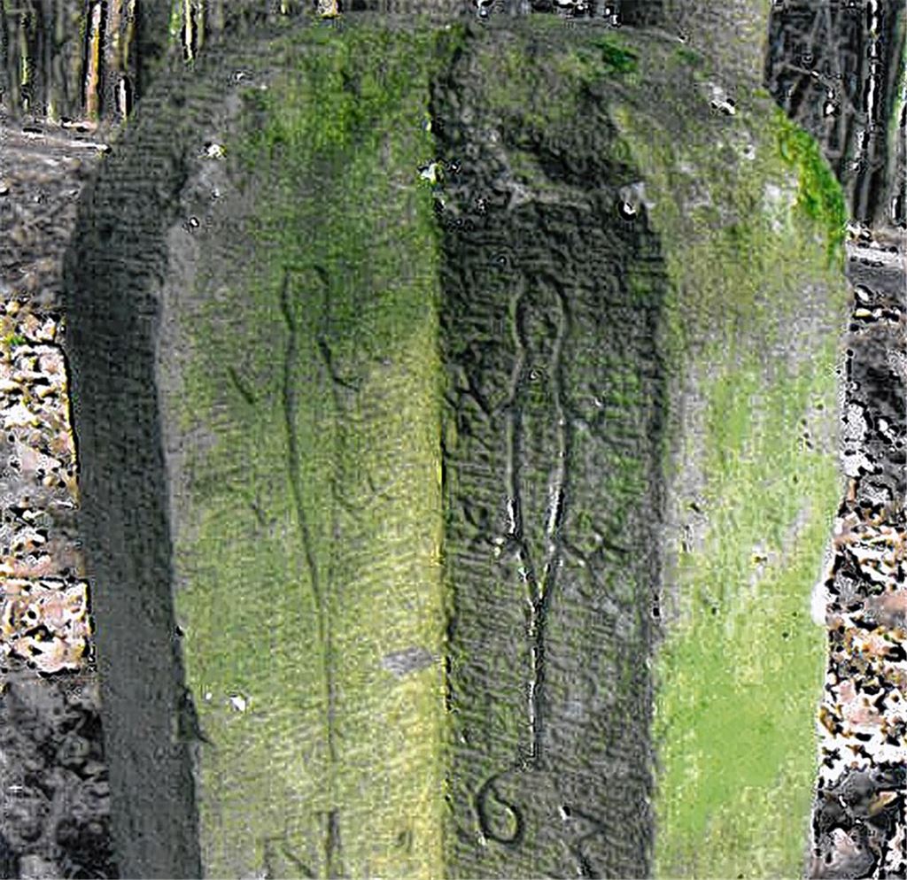 Aus dem Ötisheimer Wald ist dieser Winkelgrenzstein verschwunden.
