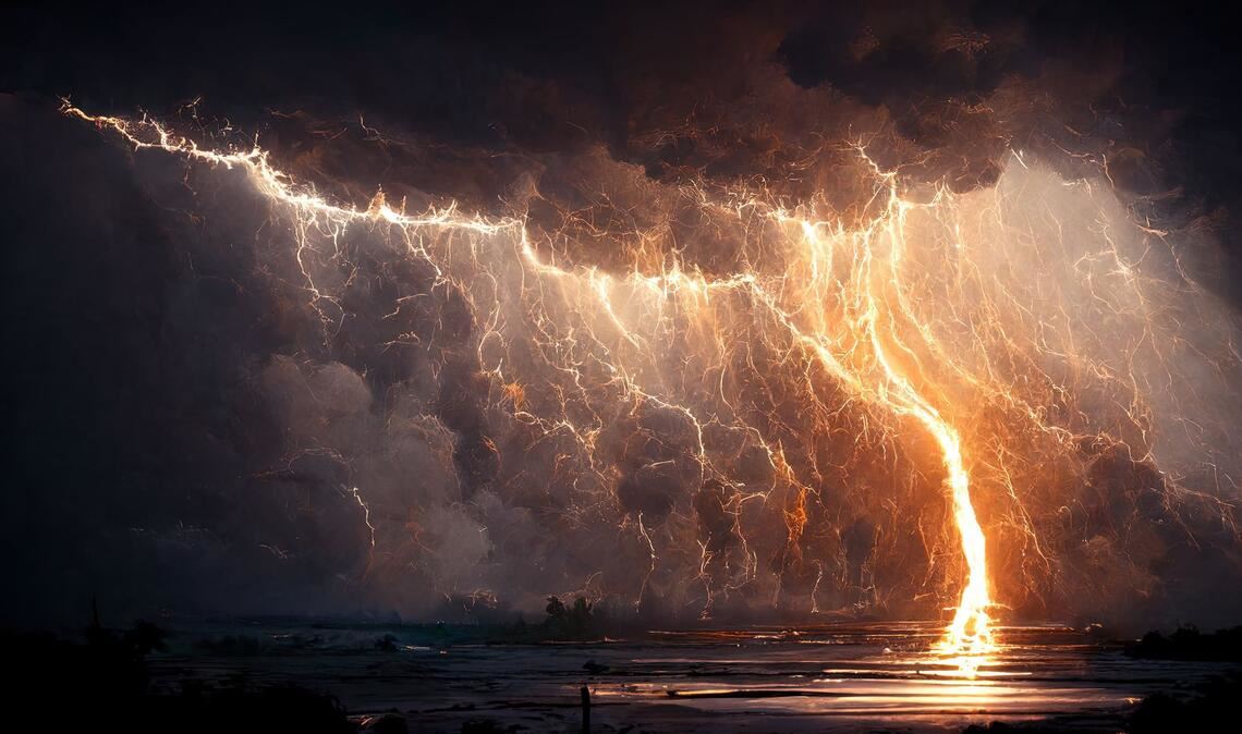 Aus den Zutaten der  „Ur-Suppe“ entstanden einfache organische Verbindungen. Die dafür nötigen chemischen Reaktionen waren  auf eine Energiezufuhr angewiesen. Bisher gingen Forscher davon aus, dass auf der frühen Erde Blitze diese Aufgabe übernahmen.