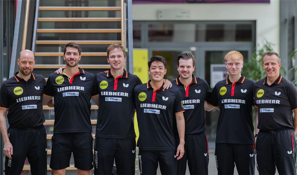 Aus im EM-Halbfinale: Die deutsche Tischtennis-Nationalmannschaft der Männer.