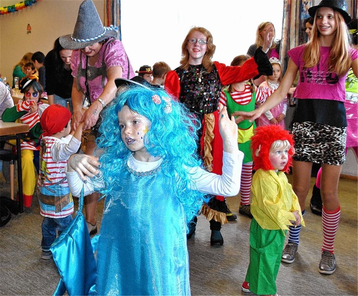 Ausgelassene Stimmung beim Kinderfasching in Illingen.