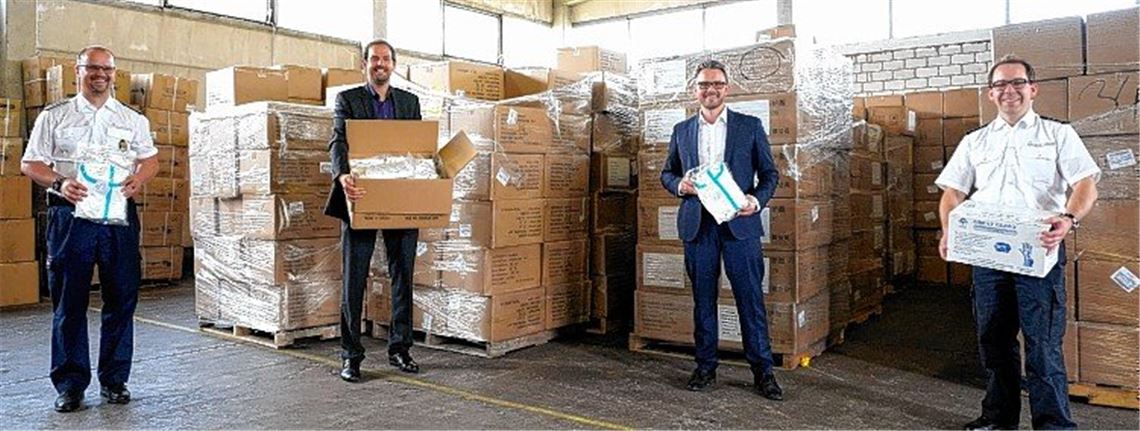 Über 100000 Masken für die Region