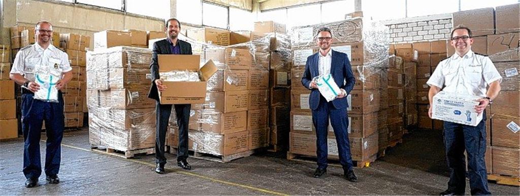 Über 100000 Masken für die Region