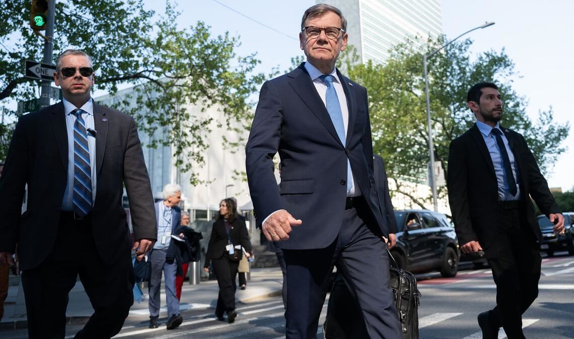 Außenminister Johann Wadephul (CDU) besucht die Vereinten Nationen in New York. Es ist auch eine Werbetour für die deutsche Kandidatur für einen nichtständigen Sitz im UN-Sicherheitsrat.