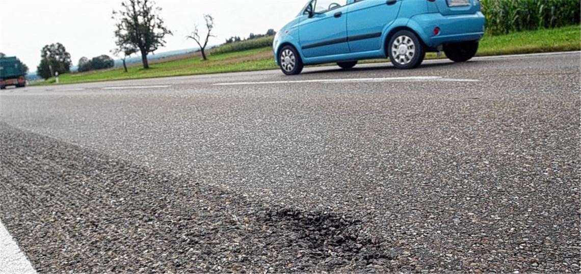 B35-Baustelle: Sperrung für Autos aufgehoben. 